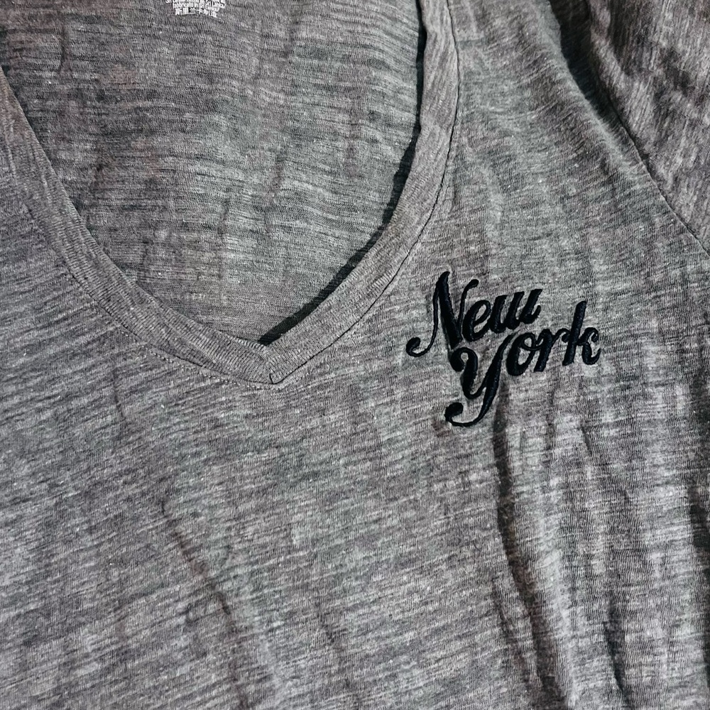 PINK colligate Victoria's Secret New York Heather Gray Tee